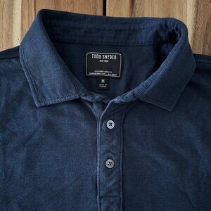 Todd Snyder Men's Medium Navy Blue Polo